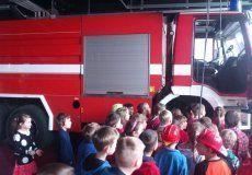 Červený den - návštěva hasičské stanice