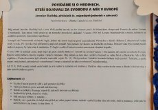 Projektový den - beseda