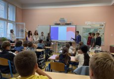 Evropský den jazyků - francouzština se žáky 8. roč.