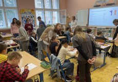 Evropský den jazyků - francouzština se žáky 8. roč.