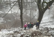 Sníh už sice skoro roztál, ale v přírodě jsme rádi.