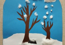 Zima; poled z okna, Max Pluháček, 3. A