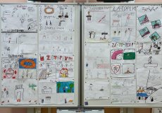 V divadle Minor jsme zhlédli představení Zá-to-pek! a vytvořili z něj komiksové plakáty 