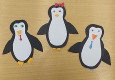 Zimní tvoření - tučňáčci