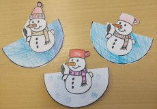 Zimní tvoření - sněhuláčci