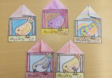 Jarní tvoření - zobající ptáček