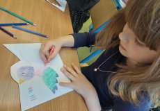 Jarní tvoření - letící ptáček