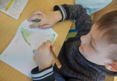 Jarní tvoření - letící ptáček