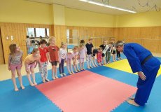 Sportík s trenérem juda