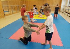 Sportík s trenérem juda