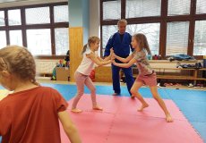 Sportík s trenérem juda