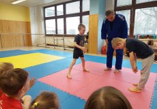 Sportík s trenérem juda