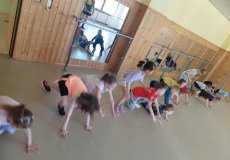 Sportík s trenérem rugby