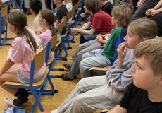 Na obhajobách závěrečných prací našich deváťáků 
